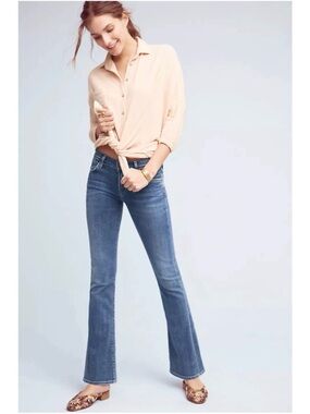 Citizens Of Humanity COH Womens Size 28 Emanuelle Slim Boot Jeans Distressed